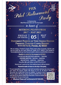 phx pilot retirement party flyer